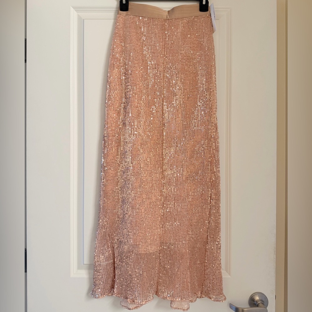 NWT- Sequin Skirt - Rose Gold